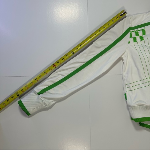 Puma Women’s Track Jacket Small White Green Full Zip Athletic NWT - Picture 9 of 9